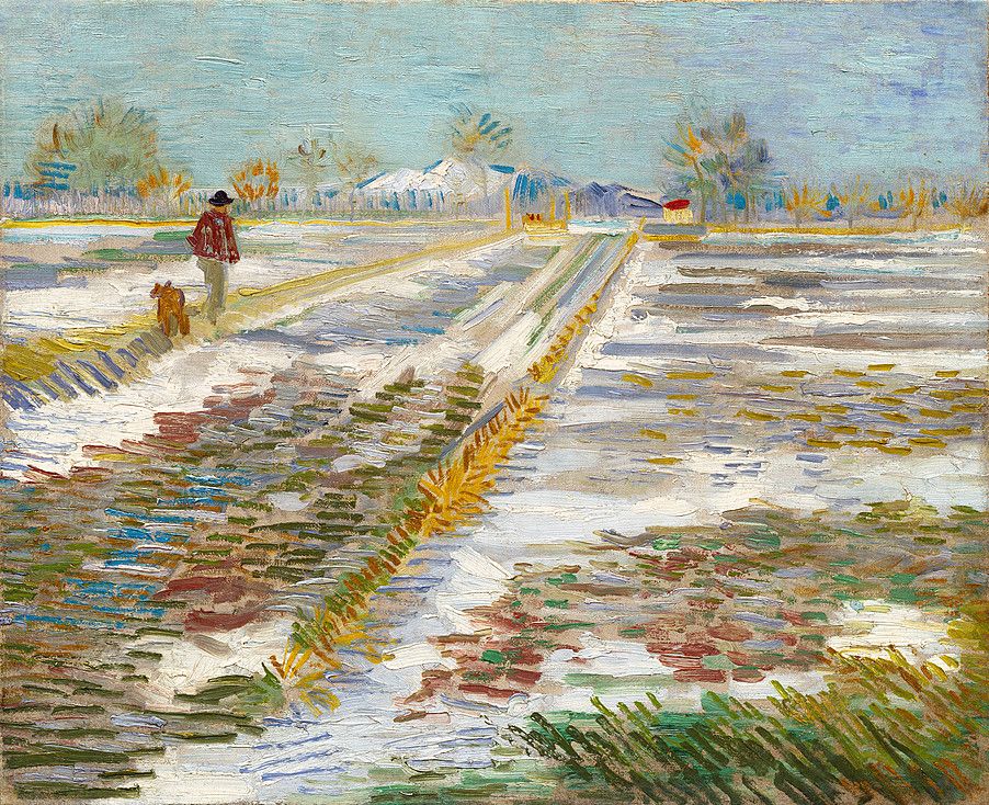 Винсент Ван Гог - Пейзаж со снегом